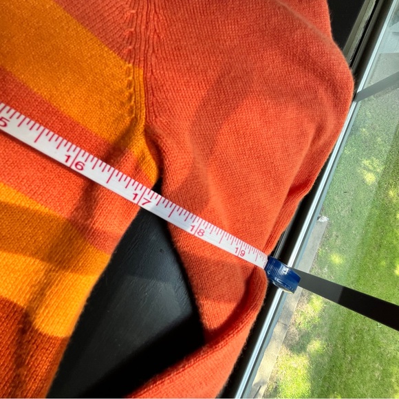 Isaac Mizrahi x Target Colorblock Orange/Yellow/Pink Sweater - Adult Size Large - Picture 13 of 16